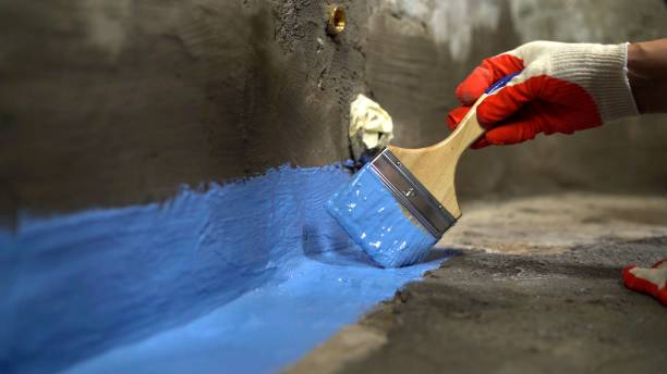 Commercial Exterior Waterproofing project at a State Line, PA business property by SJ Waterproofing Pros